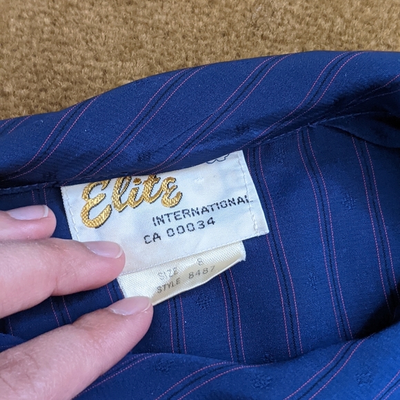 VINTAGE bow button up blouse - Picture 6 of 8